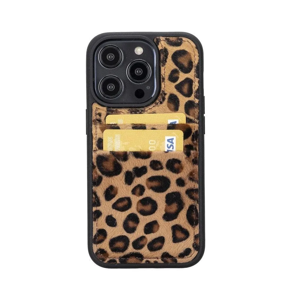 Leather Case for iPhone 14 Series with Card Holder