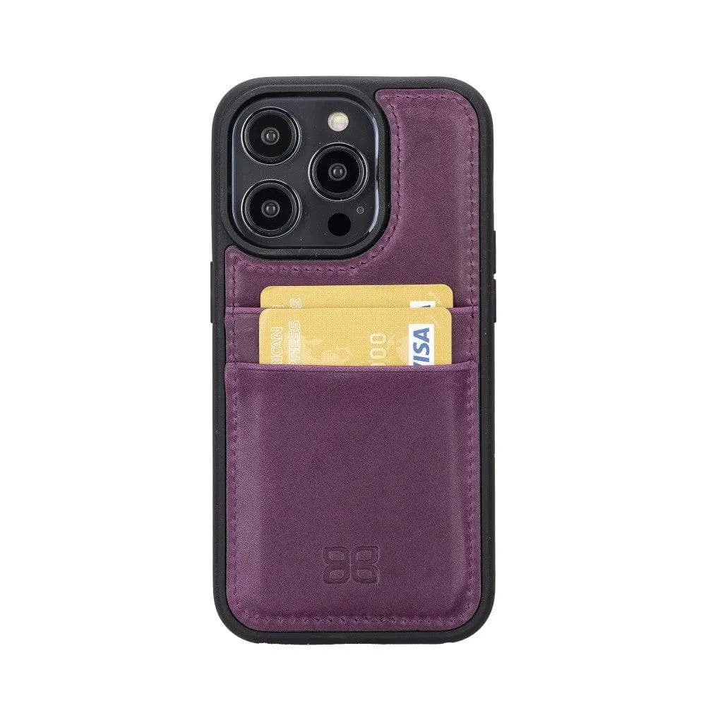 Leather Case for iPhone 14 Series with Card Holder