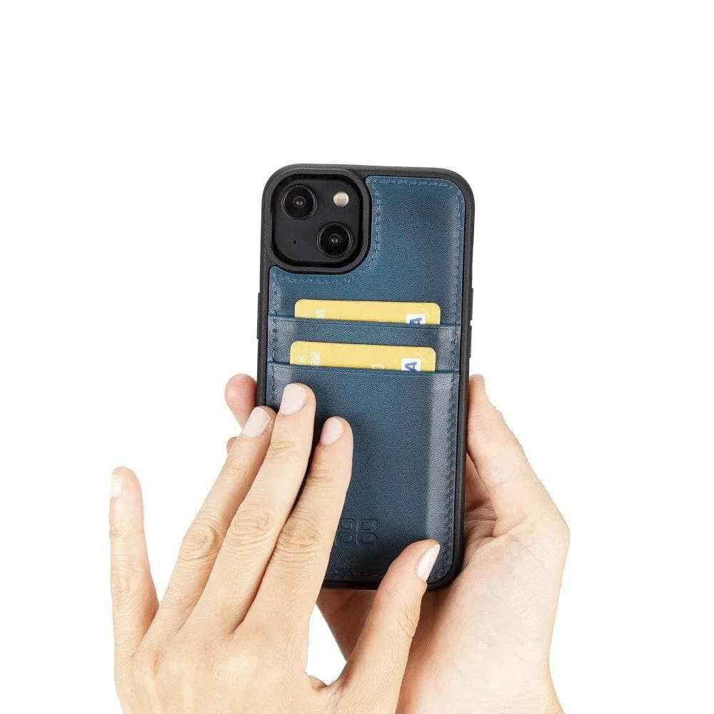 Leather Case for iPhone 14 Series with Card Holder