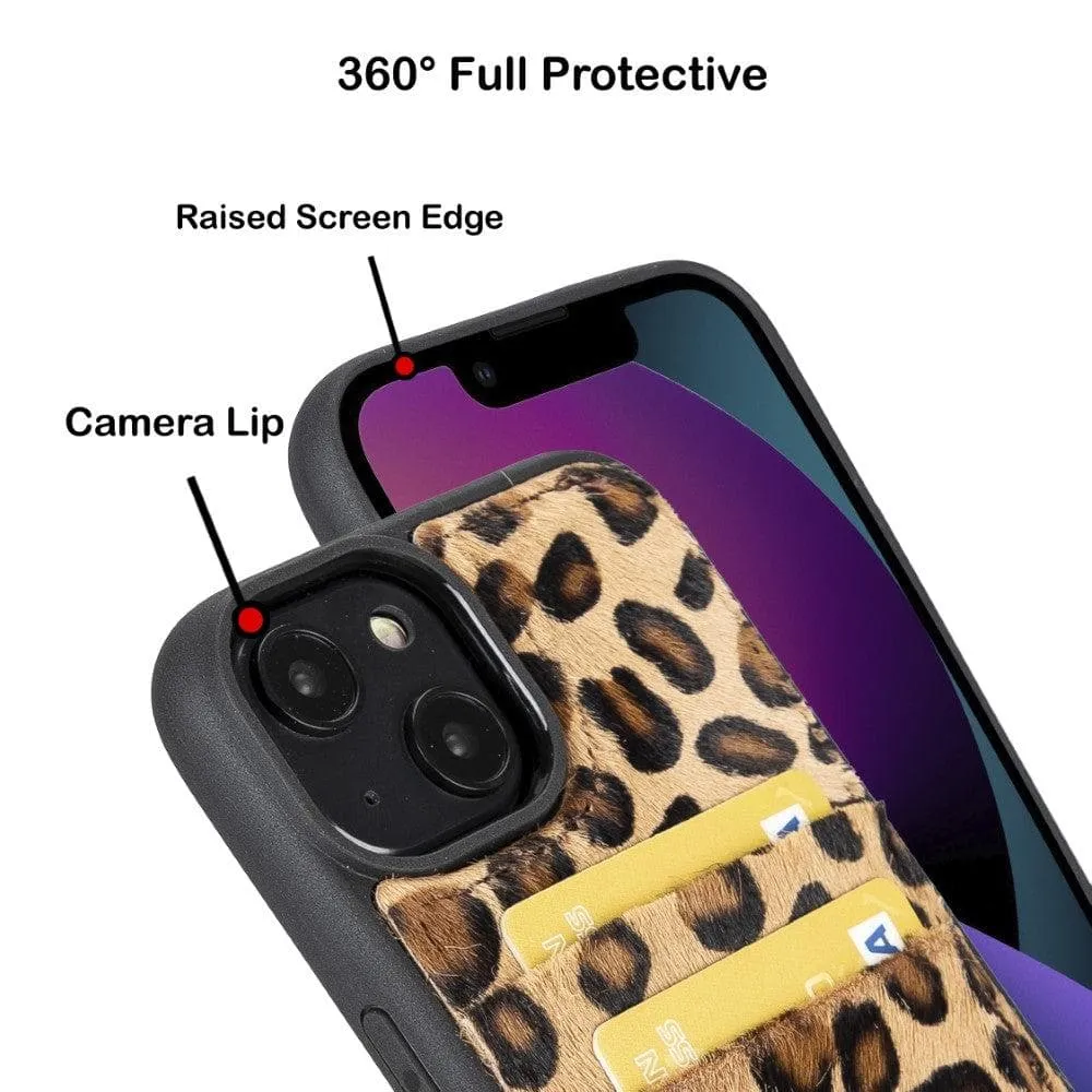 Leather Case for iPhone 14 Series with Card Holder
