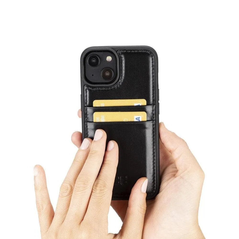 Leather Case for iPhone 14 Series with Card Holder
