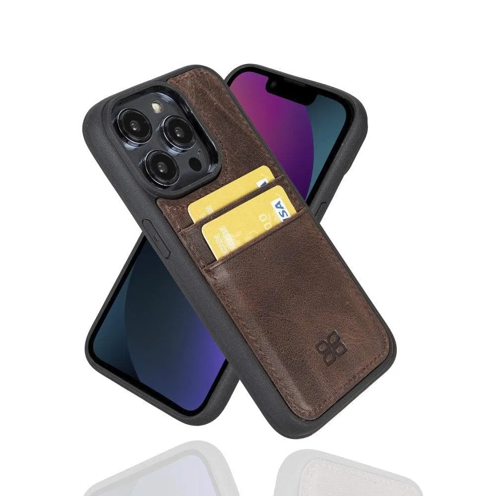 Leather Case for iPhone 14 Series with Card Holder