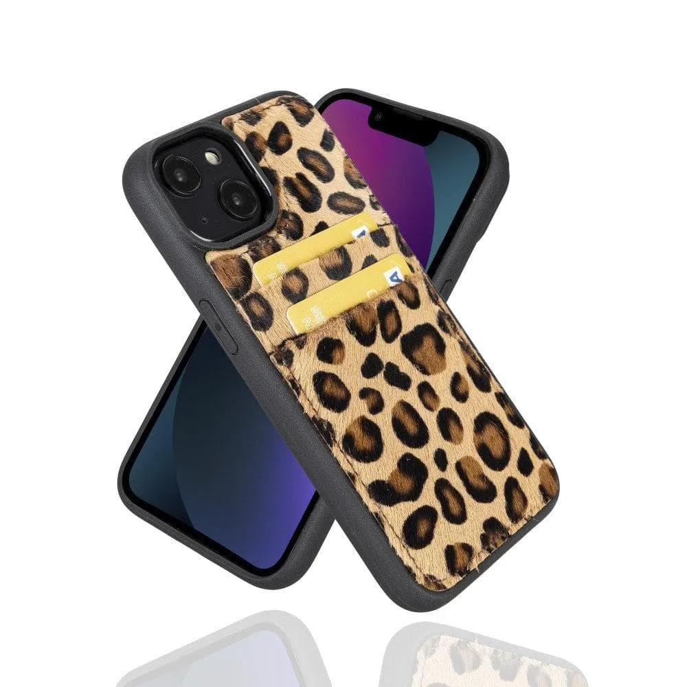 Leather Case for iPhone 14 Series with Card Holder