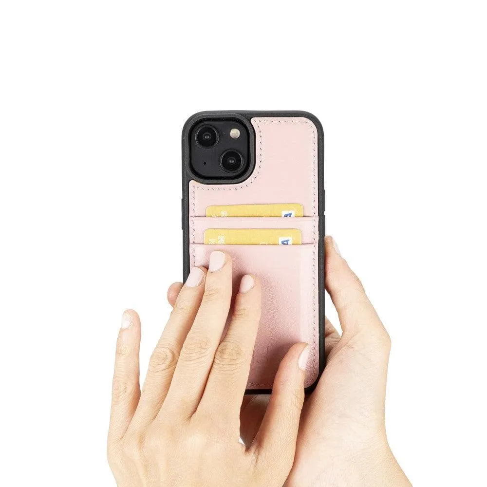 Leather Case for iPhone 14 Series with Card Holder