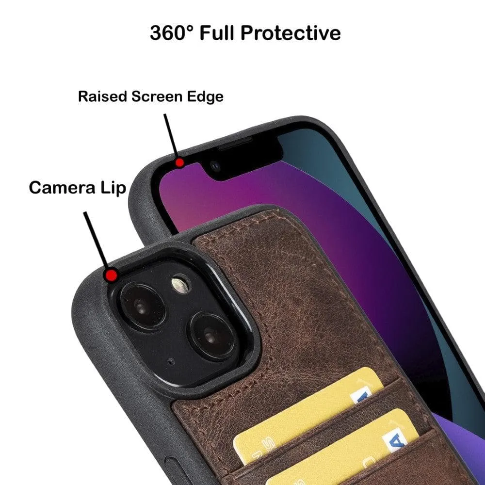 Leather Case for iPhone 14 Series with Card Holder