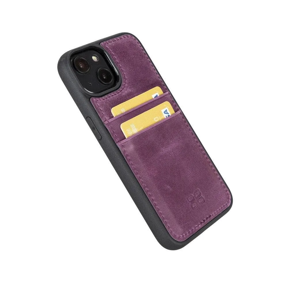 Leather Case for iPhone 14 Series with Card Holder
