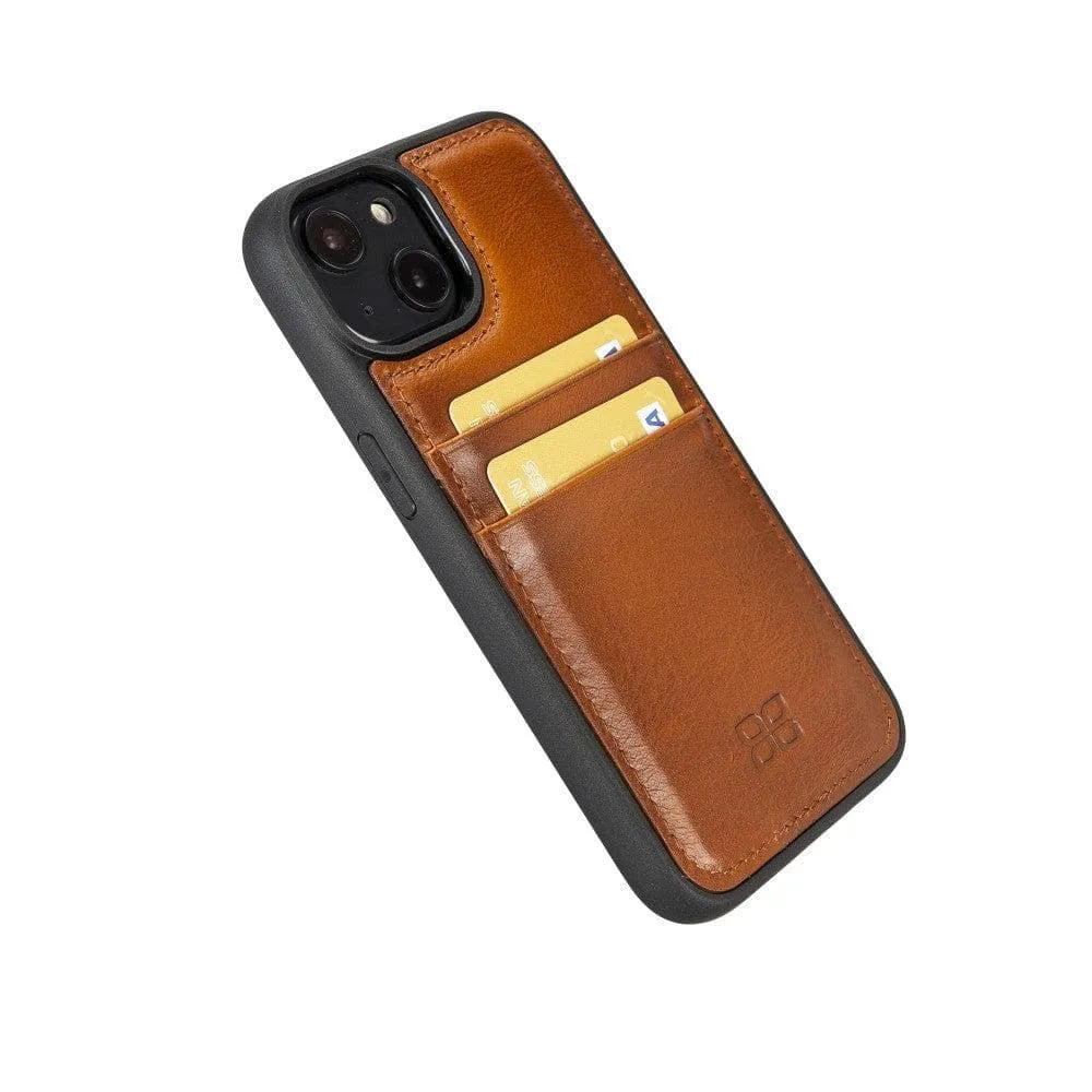 Leather Case for iPhone 14 Series with Card Holder
