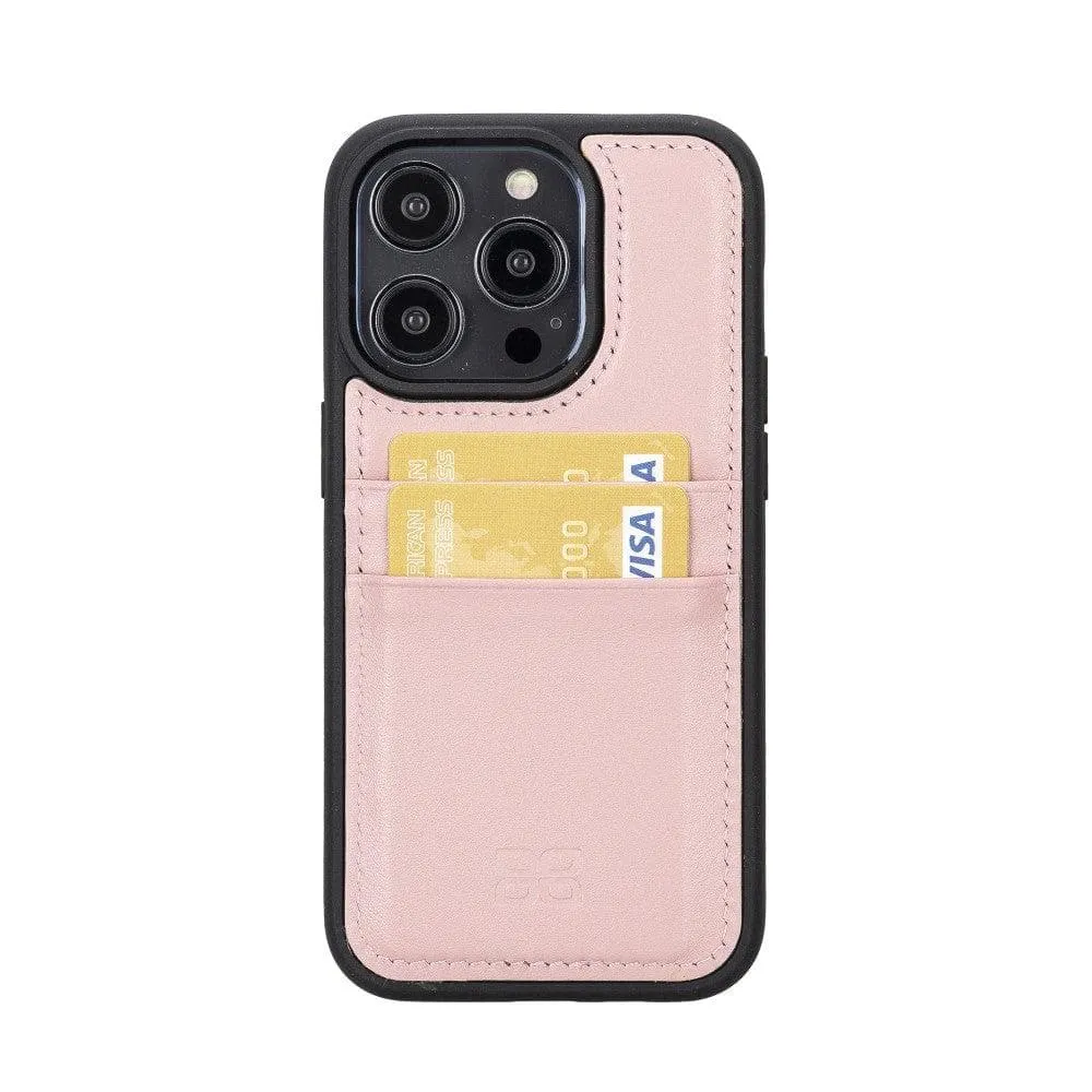 Leather Case for iPhone 14 Series with Card Holder