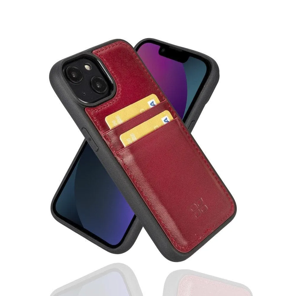 Leather Case for iPhone 14 Series with Card Holder