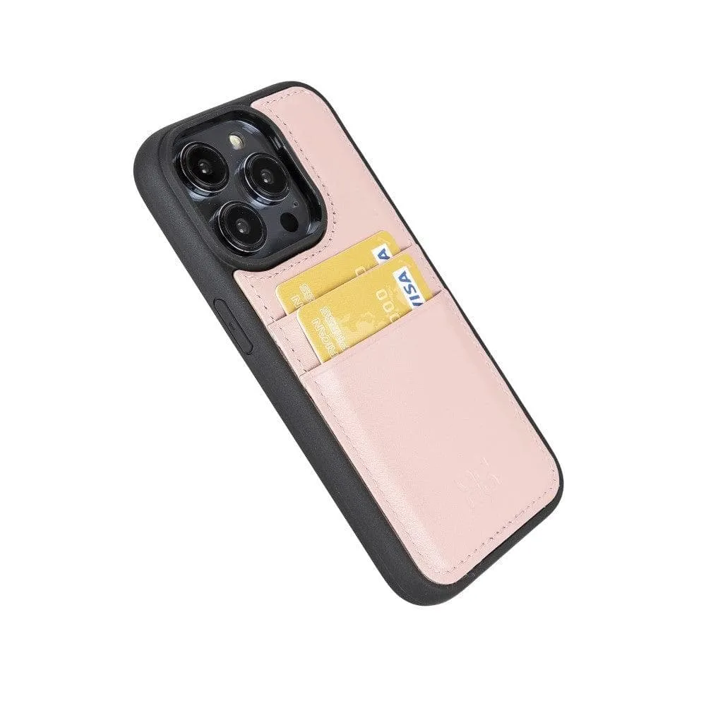 Leather Case for iPhone 14 Series with Card Holder