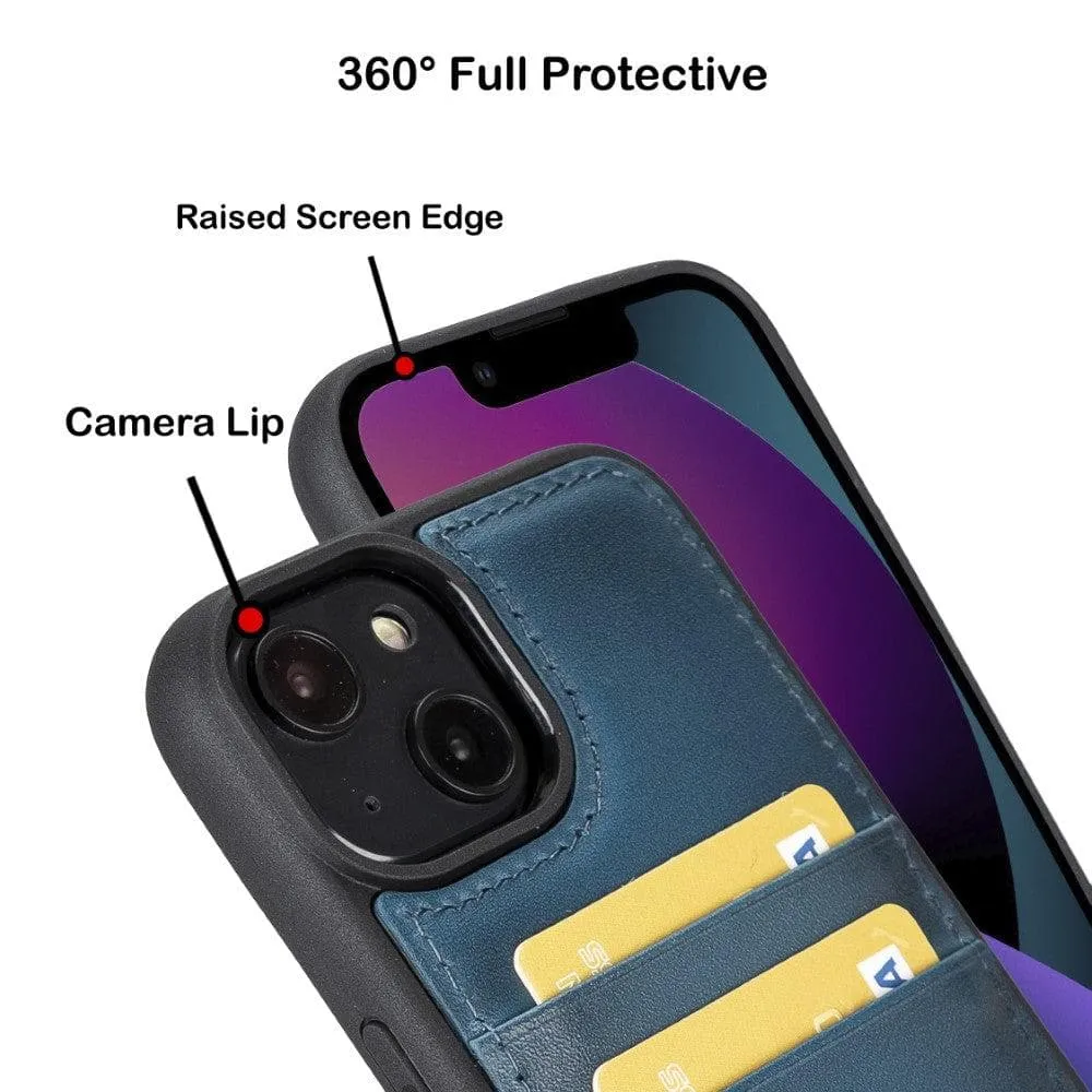 Leather Case for iPhone 14 Series with Card Holder