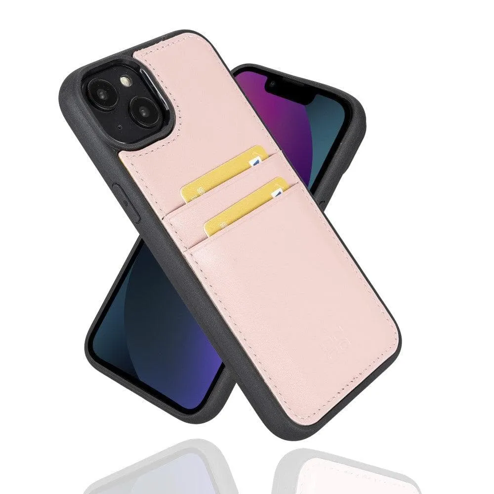 Leather Case for iPhone 14 Series with Card Holder