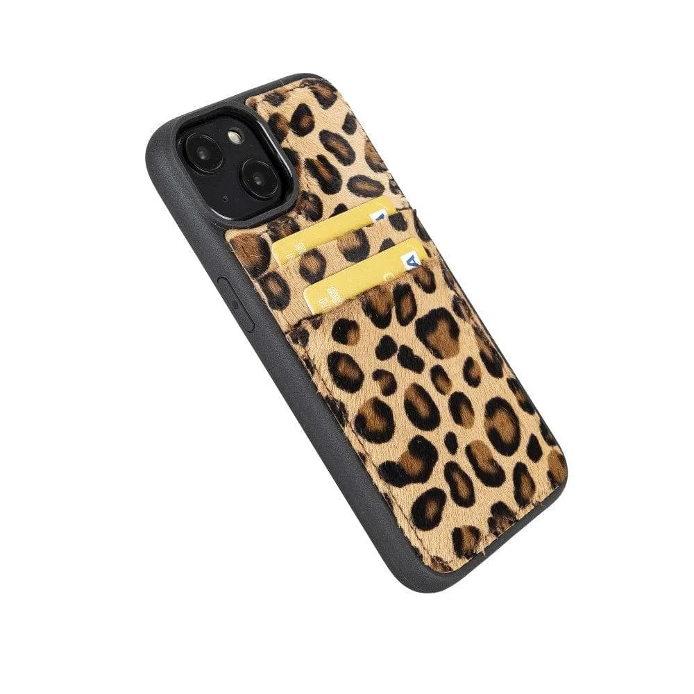 Leather Case for iPhone 14 Series with Card Holder
