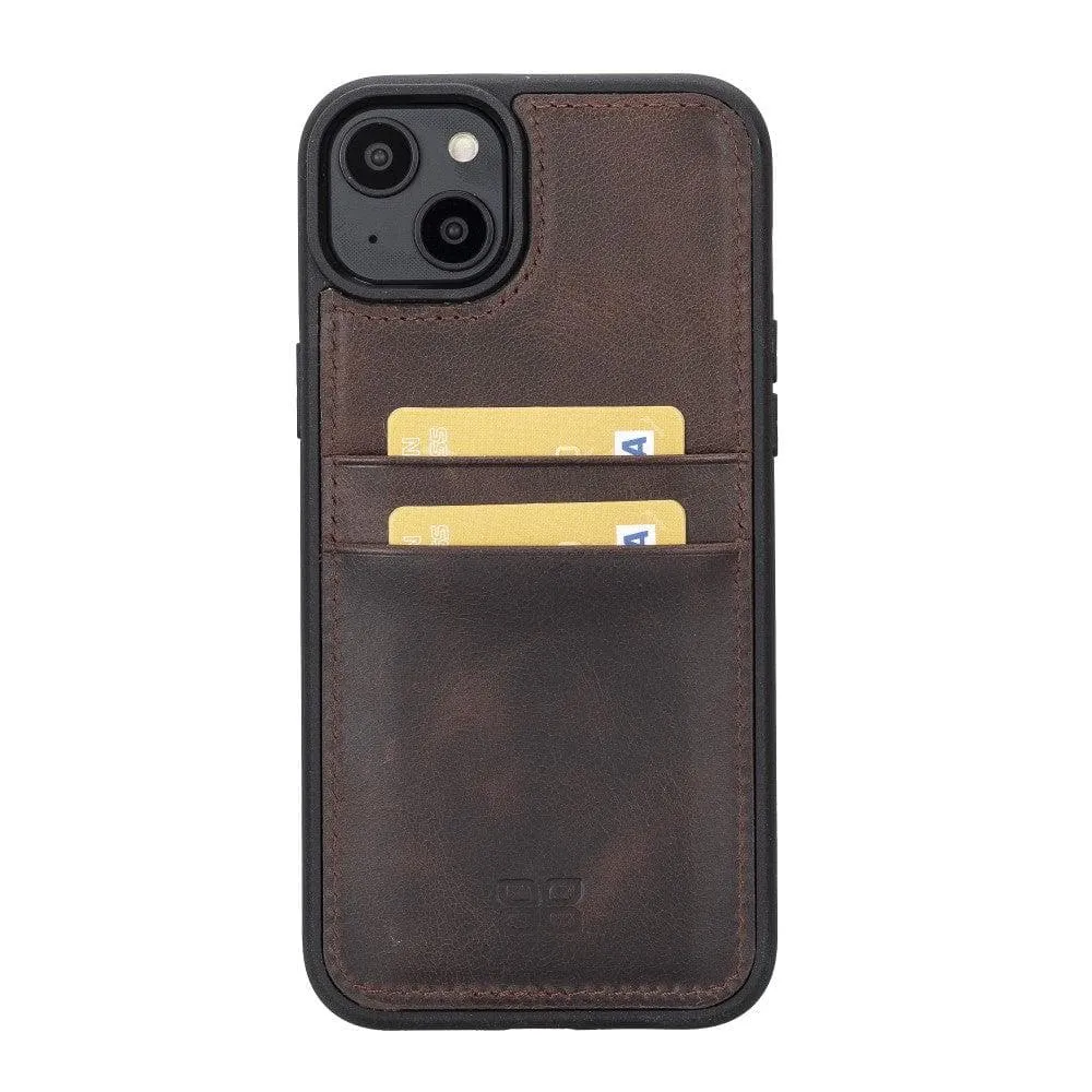 Leather Case for iPhone 14 Series with Card Holder