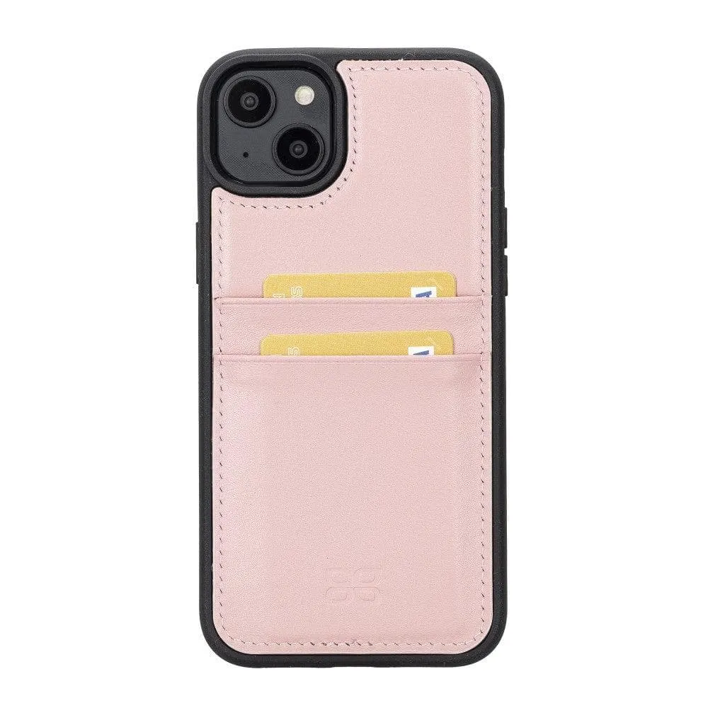 Leather Case for iPhone 14 Series with Card Holder