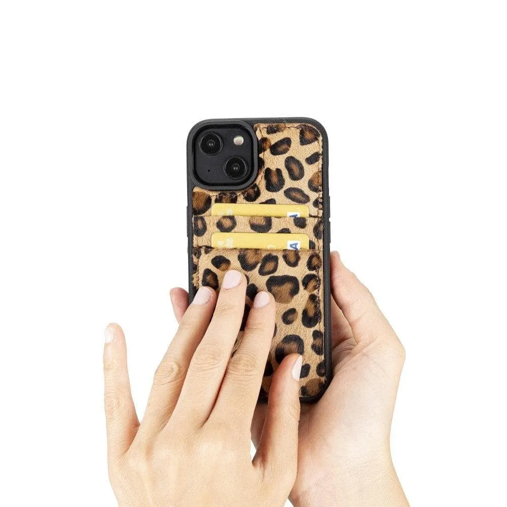 Leather Case for iPhone 14 Series with Card Holder
