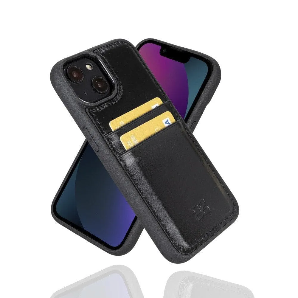 Leather Case for iPhone 14 Series with Card Holder