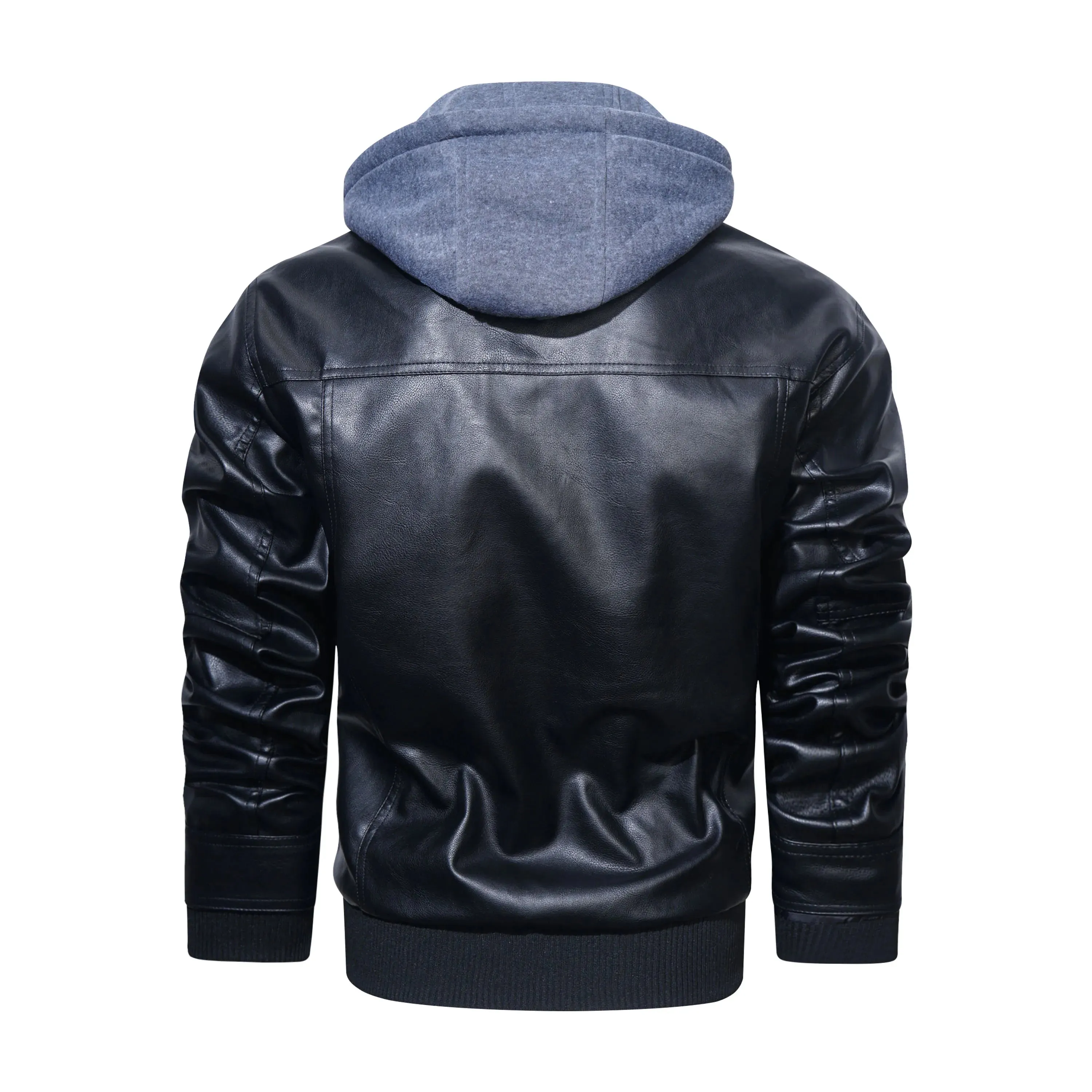 Leather Haven™ | Men's Leather Jacket | Genuine Leather, Detachable Hood & Stylish Design