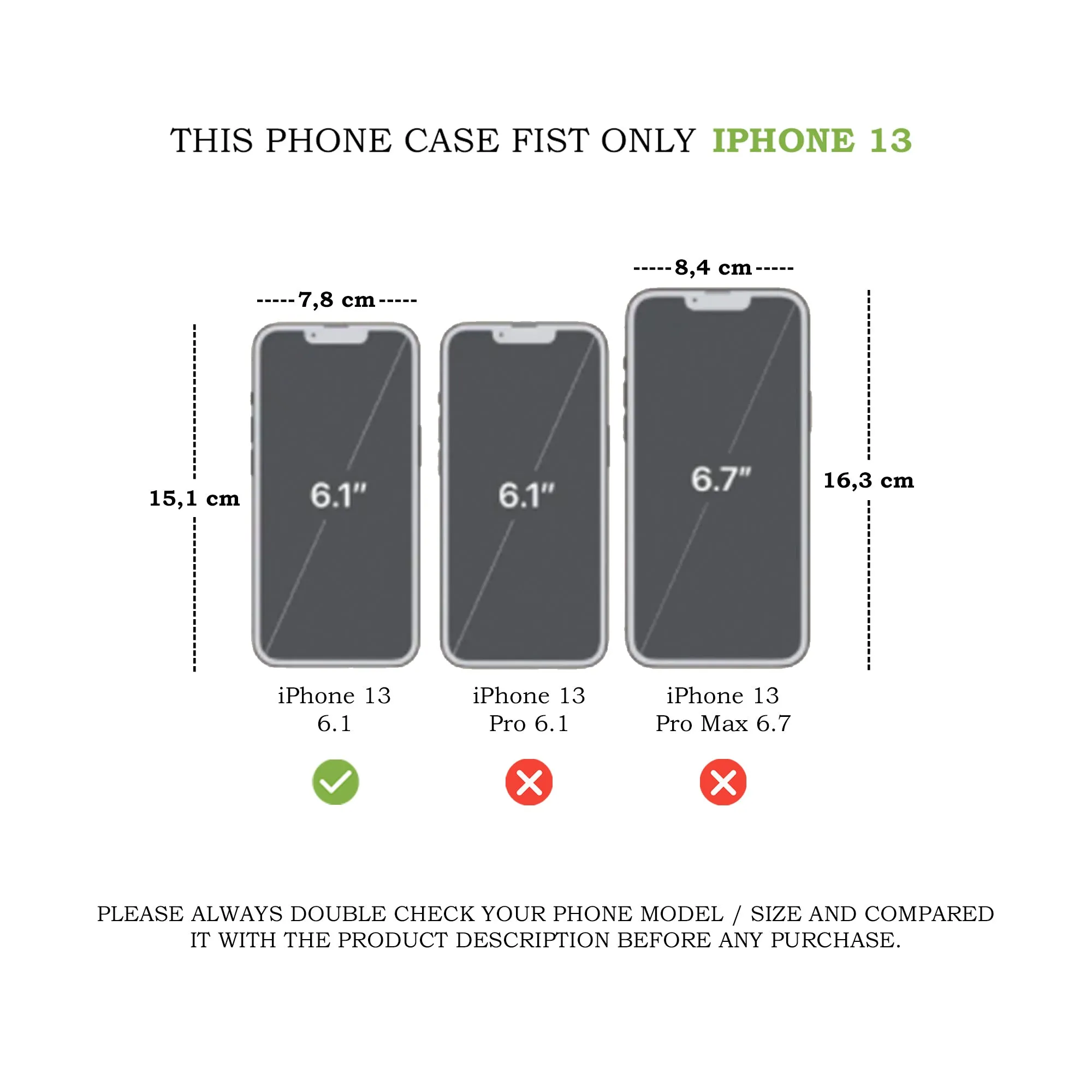 Leather Magnetic Wallet Case for iPhone 13