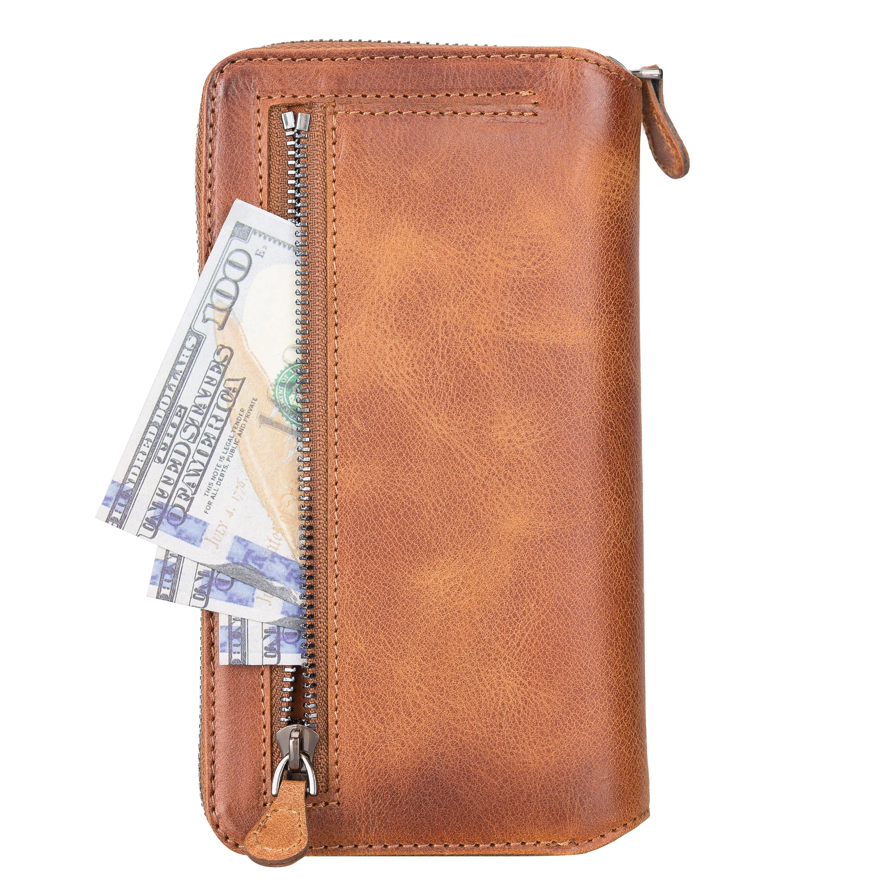 Leather Magnetic Wallet Case for iPhone 13