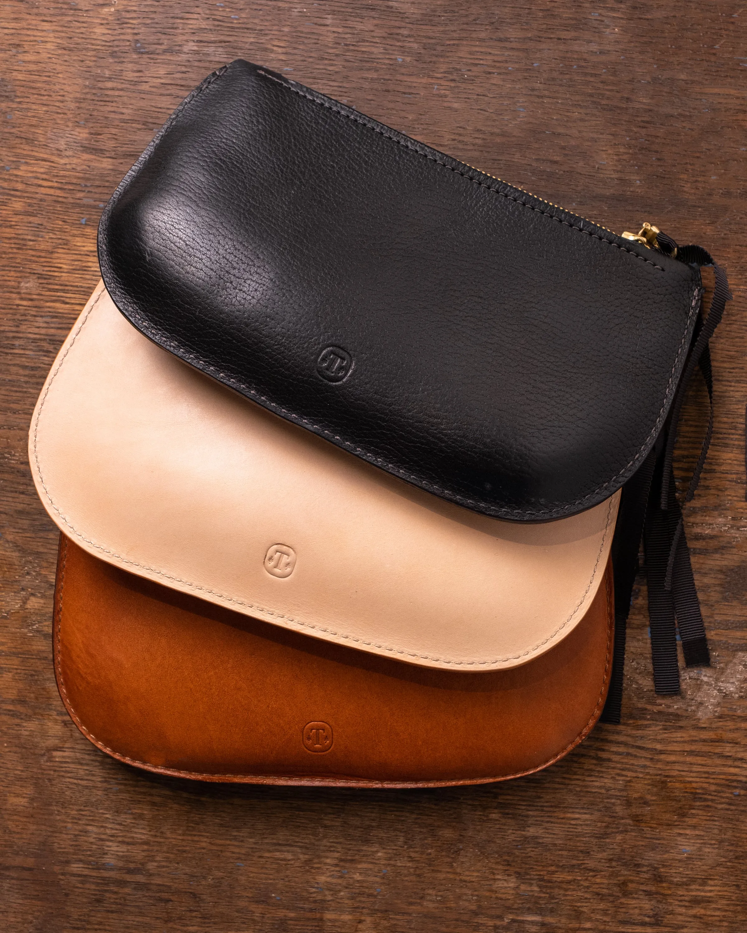 Leather Zip Pouch