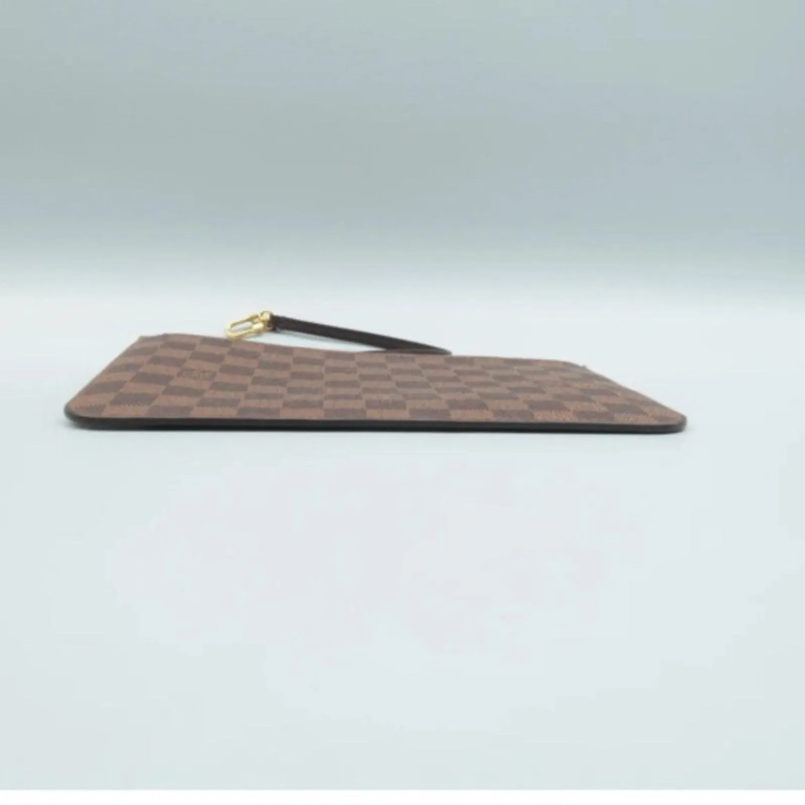Louis Vuitton Neverfull Brown Damier Ebene Canvas Pouch