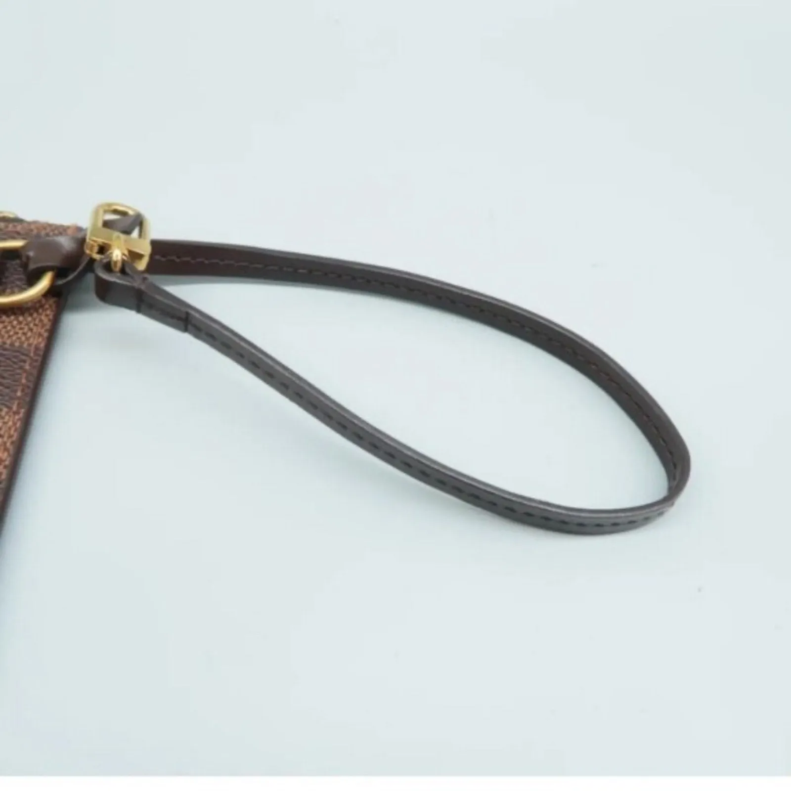 Louis Vuitton Neverfull Brown Damier Ebene Canvas Pouch