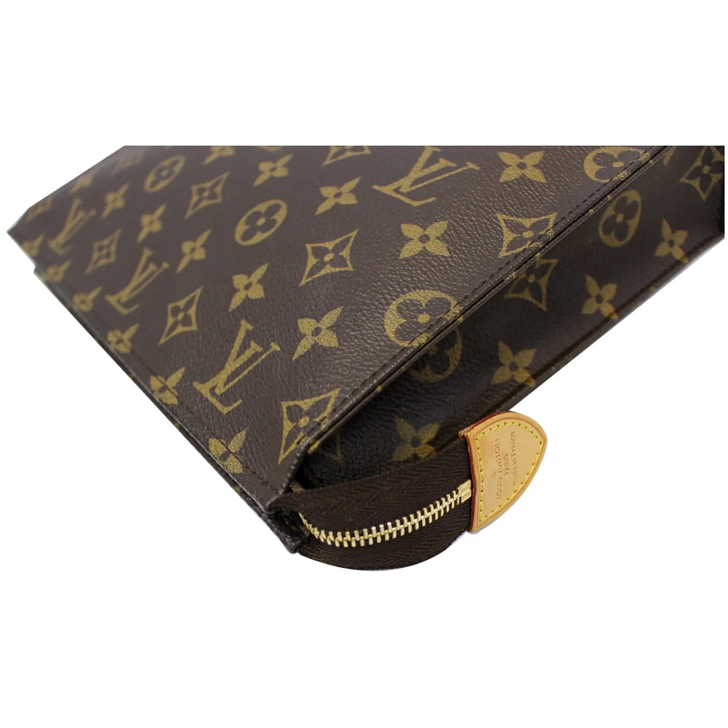 LOUIS VUITTON Poche Toilette 19 Monogram Canvas Cosmetics Pouch