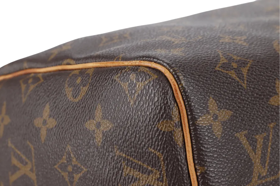 LOUIS VUITTON SPEEDY 30 MONOGRAM CANVAS GOLD HARDWARE WITH PADLOCK & KEYS