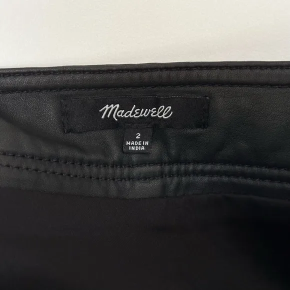 Madewell Uptown Leather Skirt