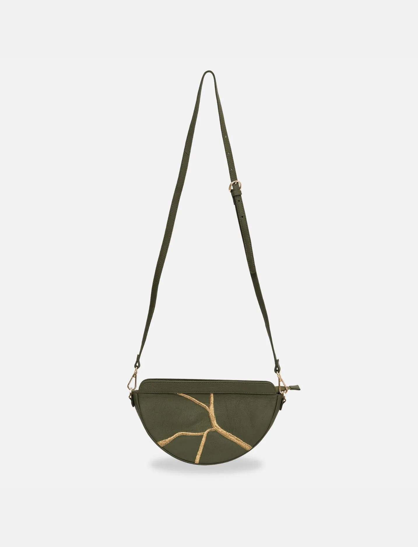 Maeve Crescent Wristlet Olive