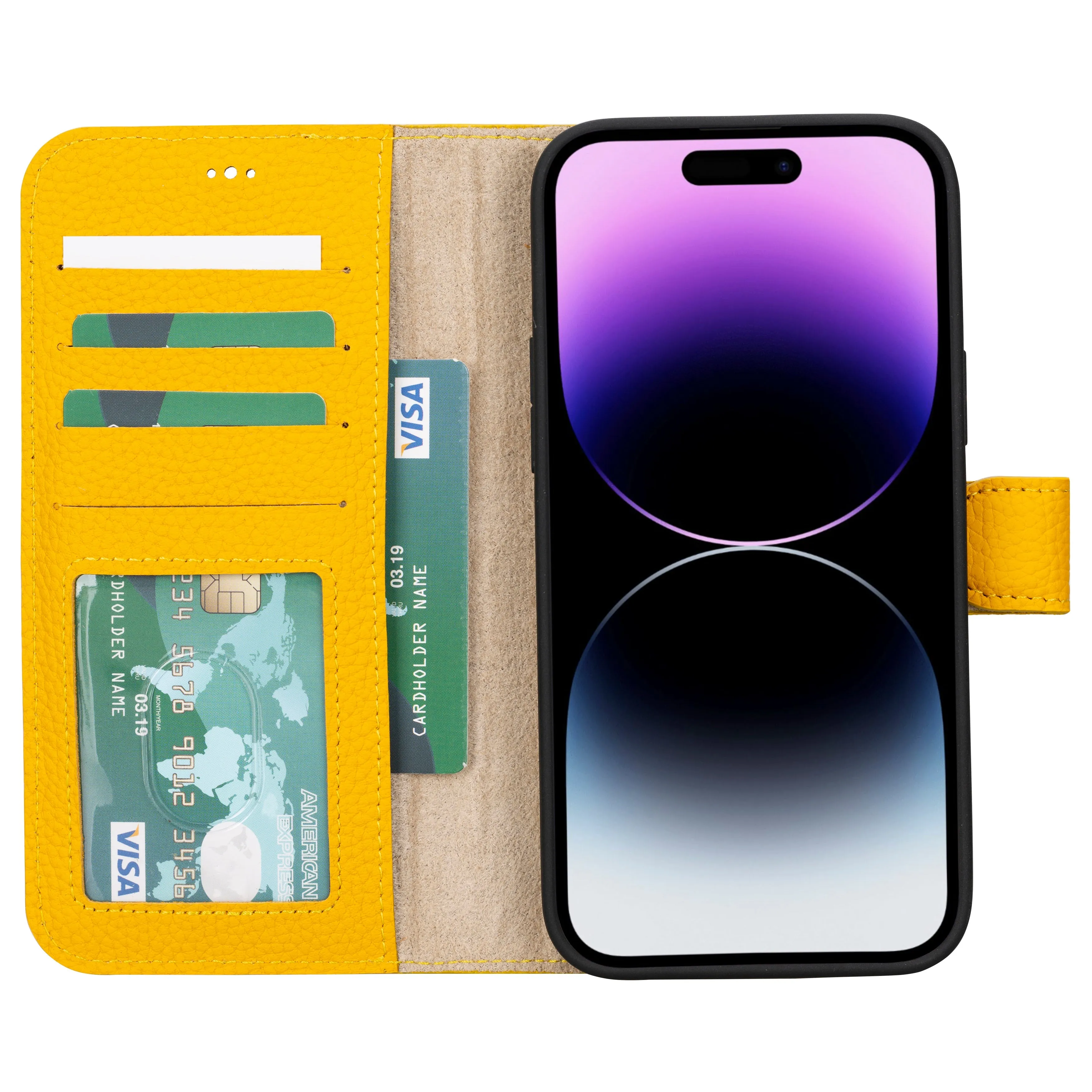 Magic  Detachable Genuine Leather Case