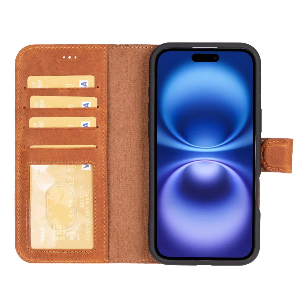Magic  Detachable Genuine Leather Case