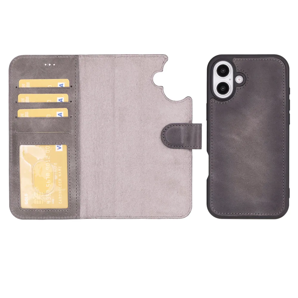Magic  Detachable Genuine Leather Case
