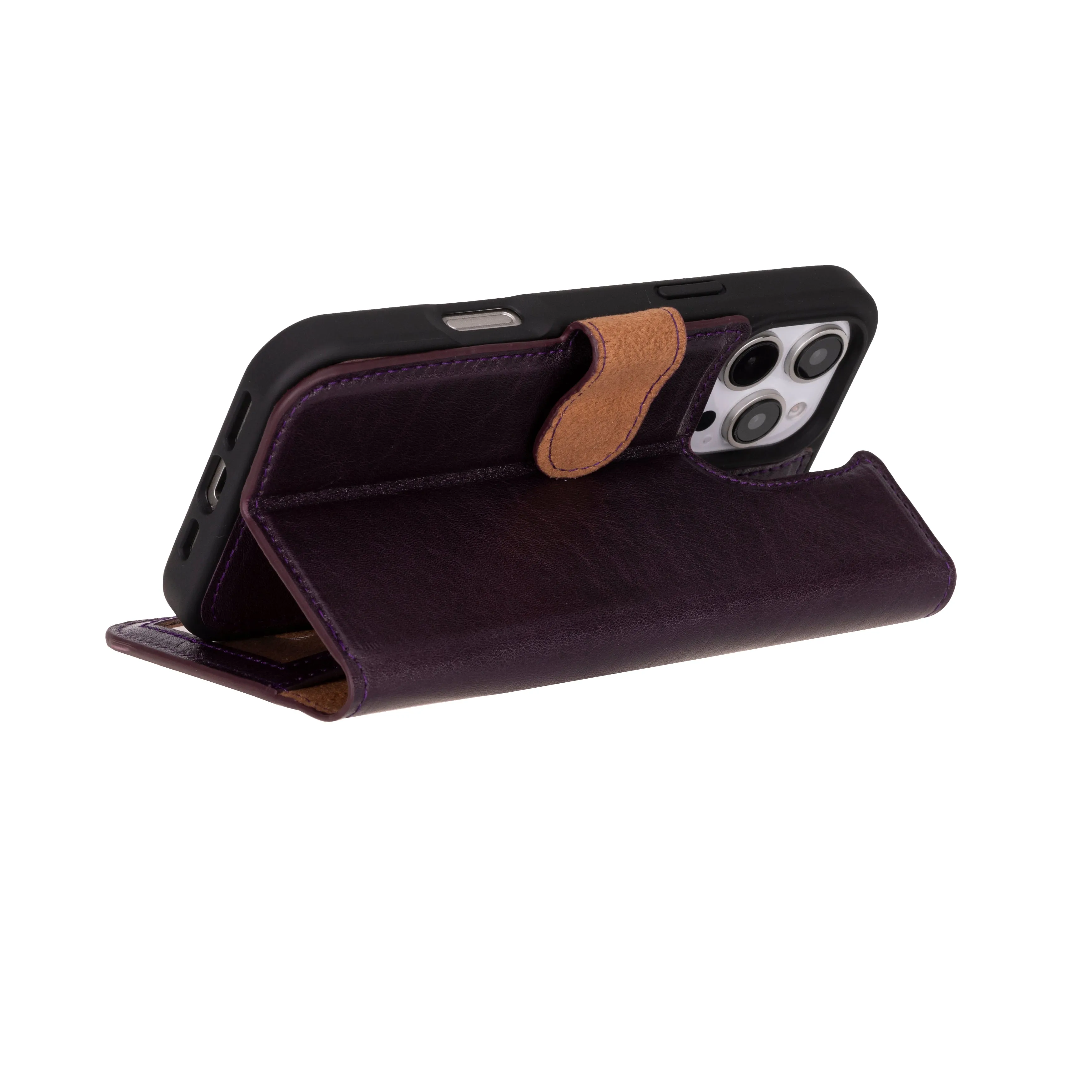 Magic  Detachable Genuine Leather Case