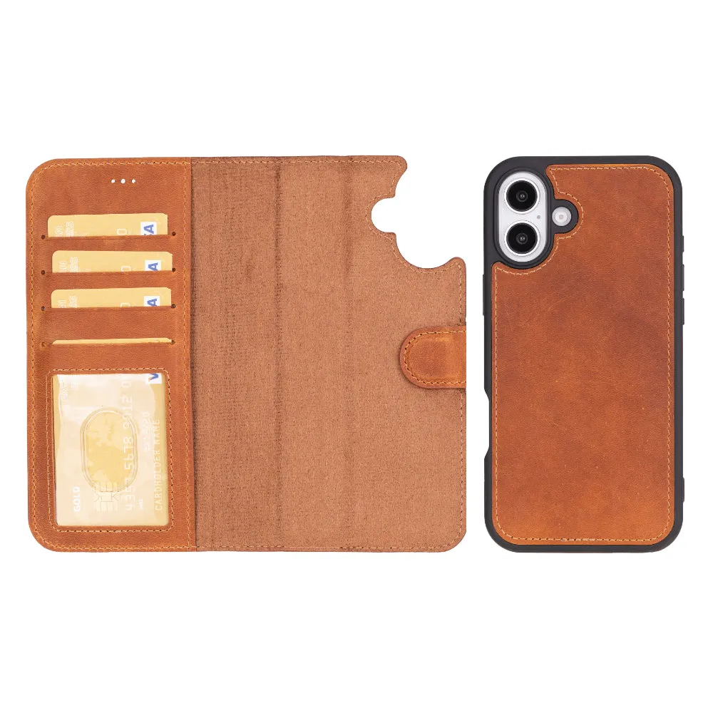 Magic  Detachable Genuine Leather Case