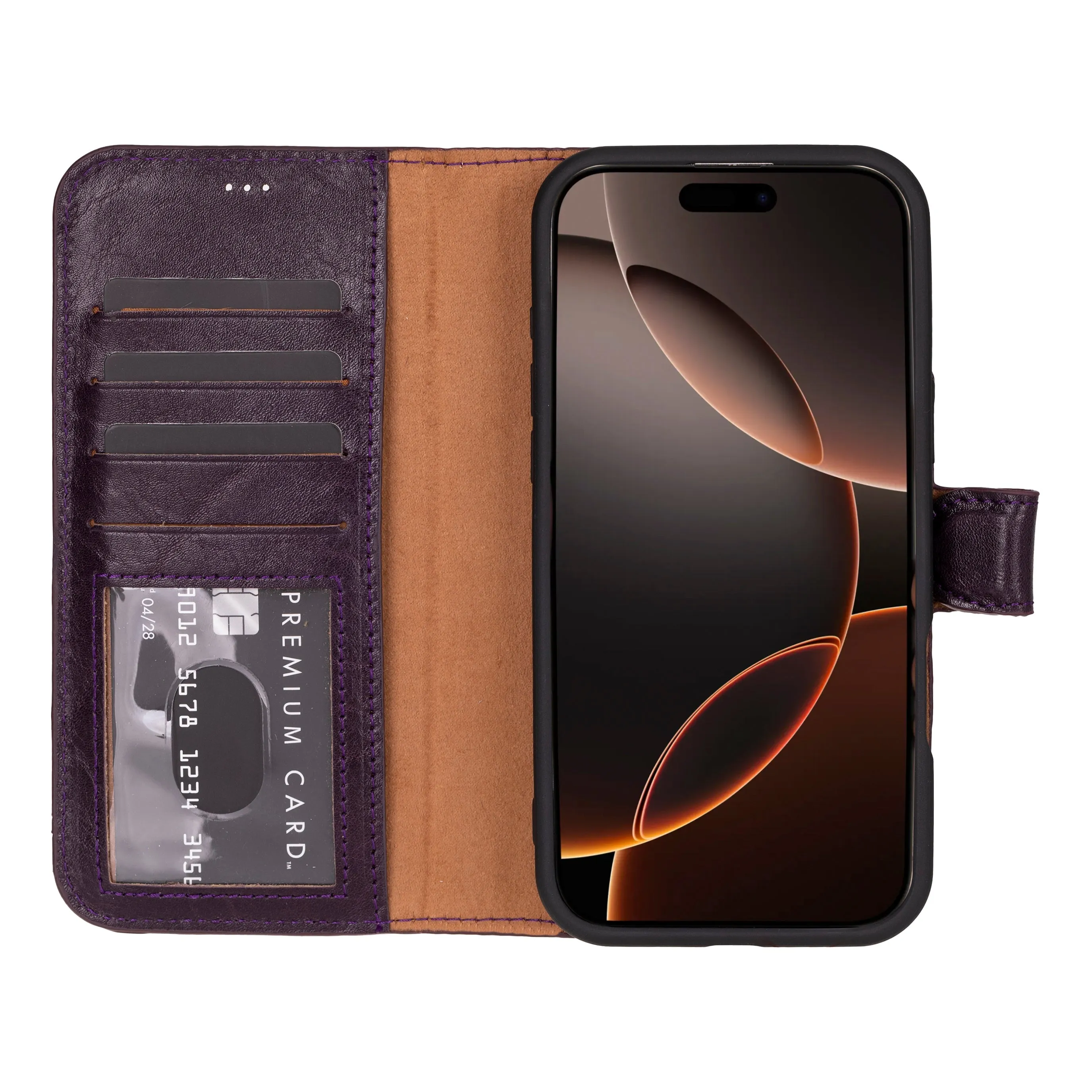 Magic  Detachable Genuine Leather Case