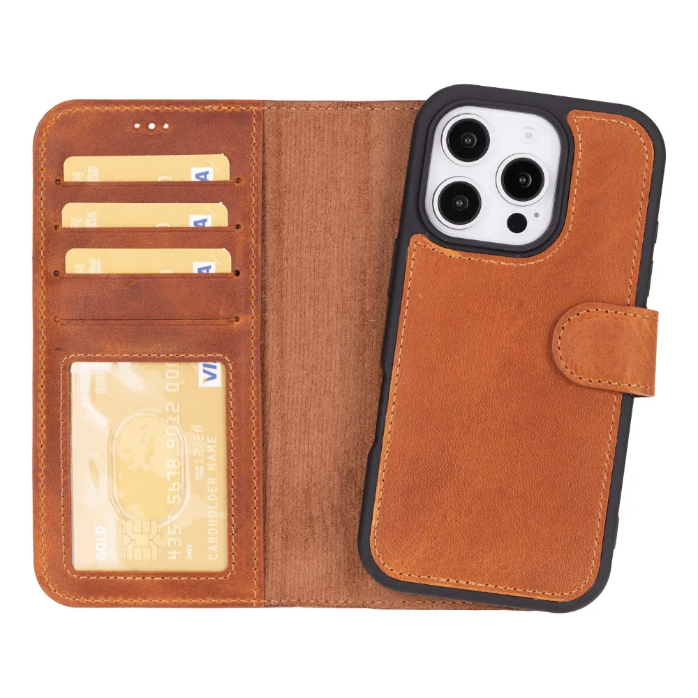 Magic  Detachable Genuine Leather Case