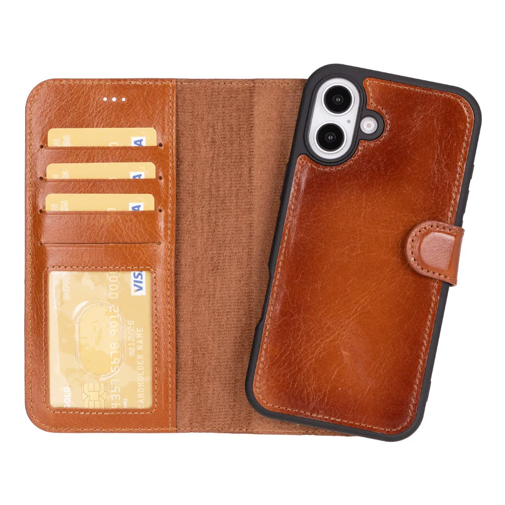 Magic  Detachable Genuine Leather Case