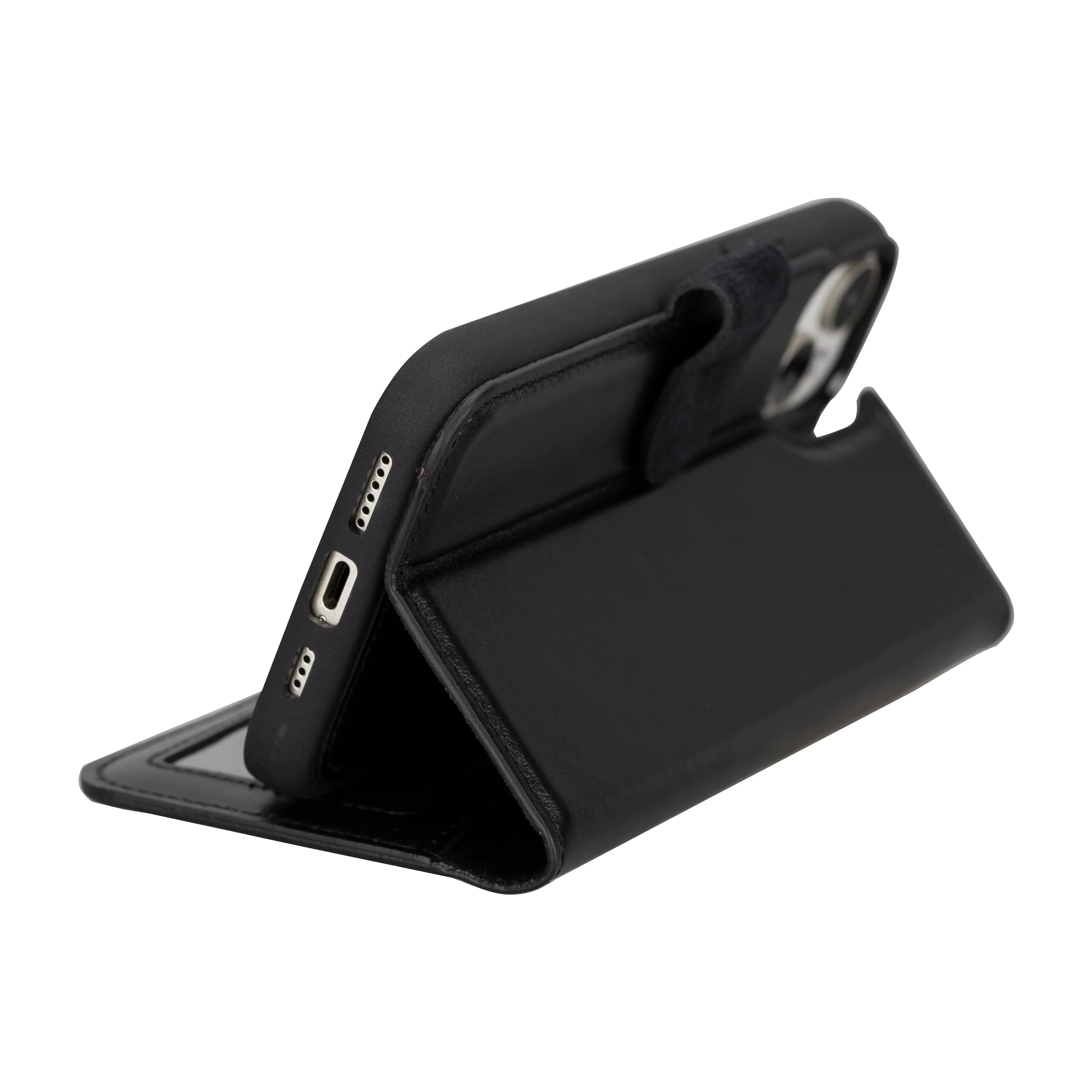 Magic  Detachable Genuine Leather Case