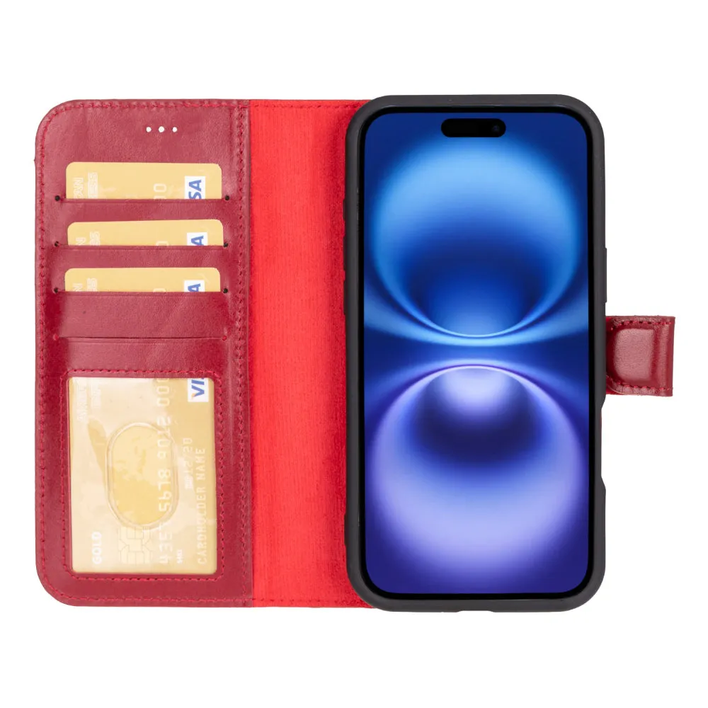 Magic  Detachable Genuine Leather Case