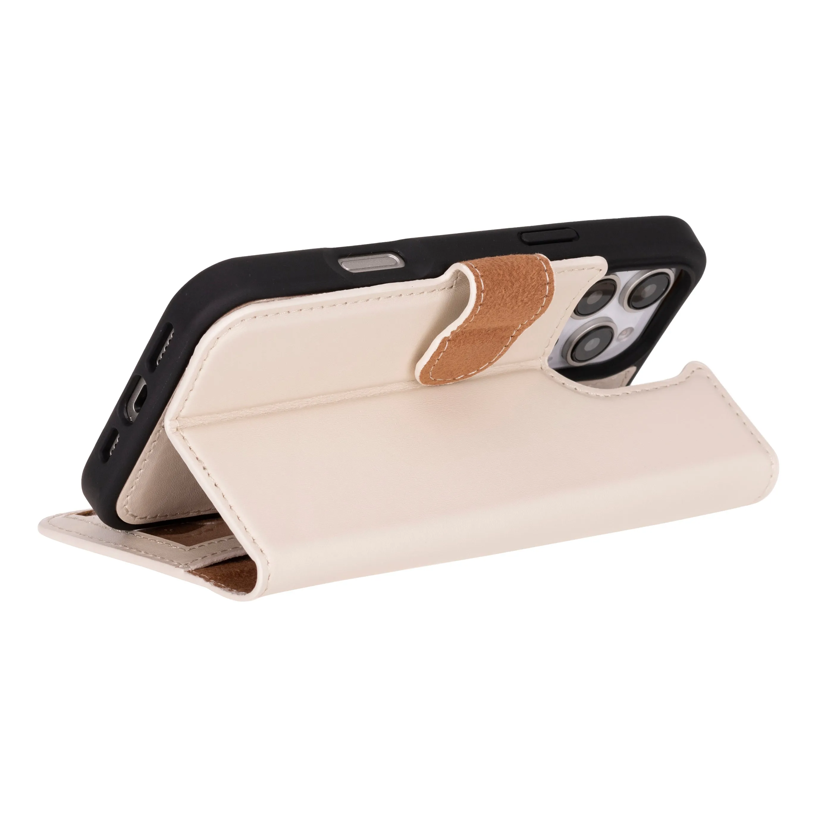 Magic  Detachable Genuine Leather Case