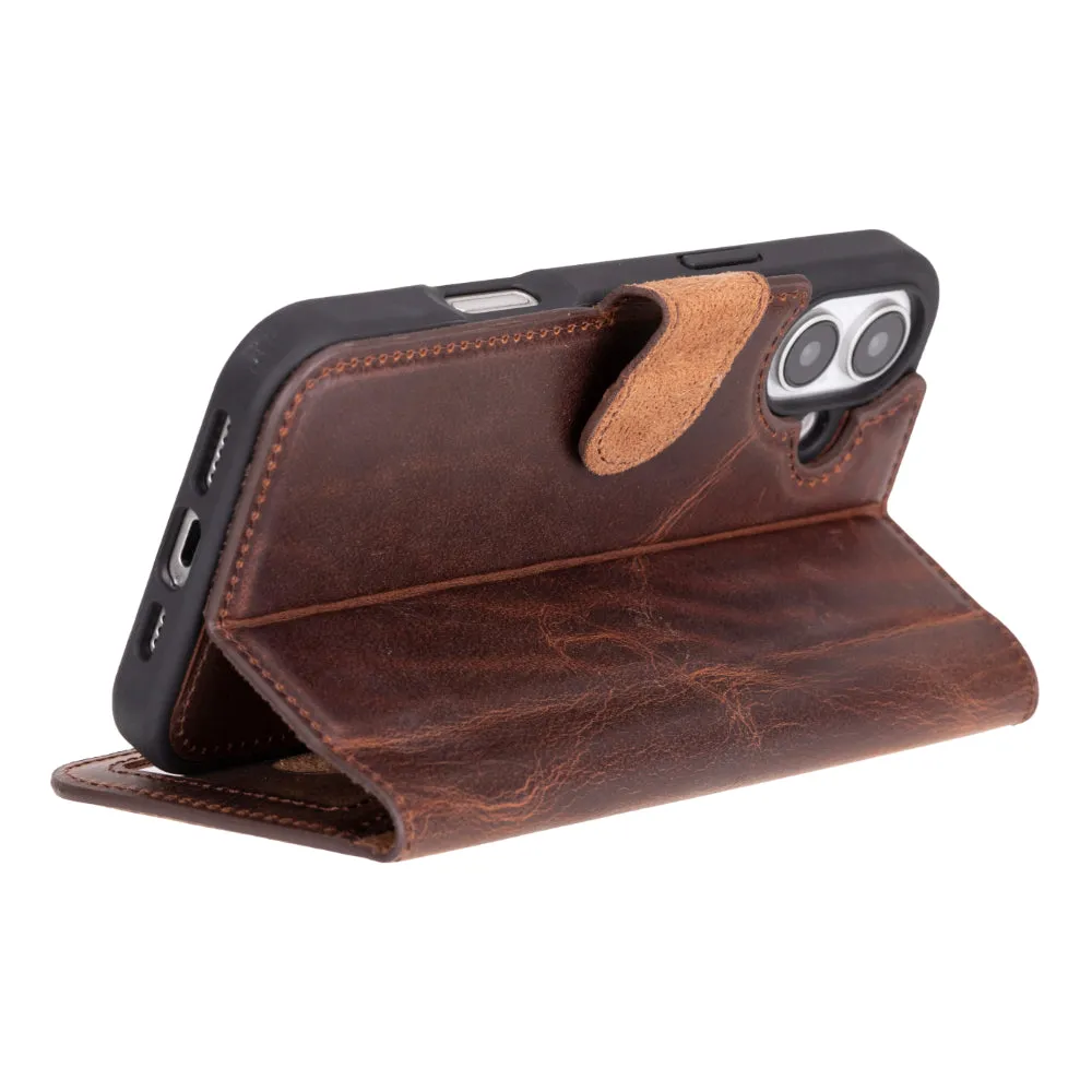 Magic  Detachable Genuine Leather Case