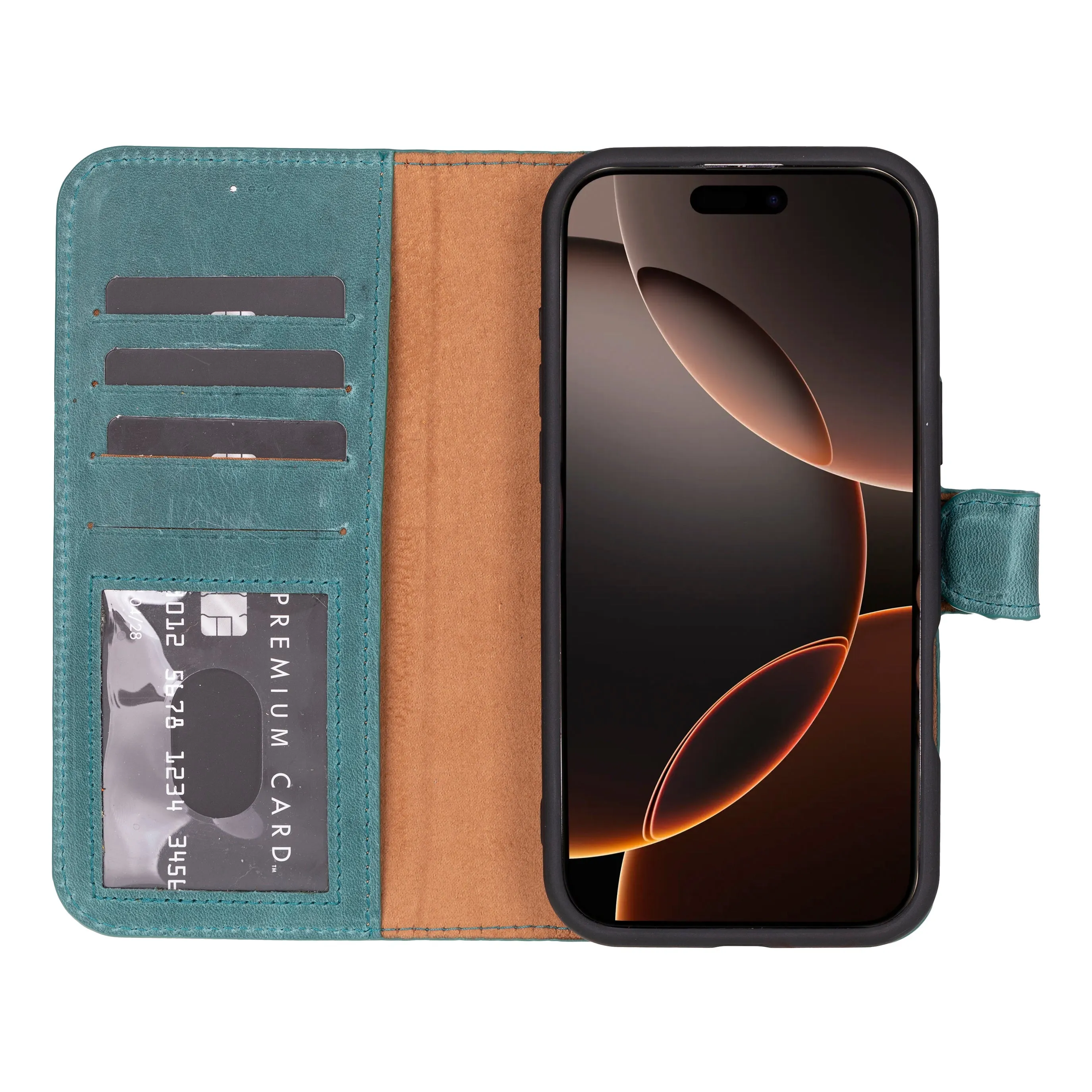 Magic  Detachable Genuine Leather Case
