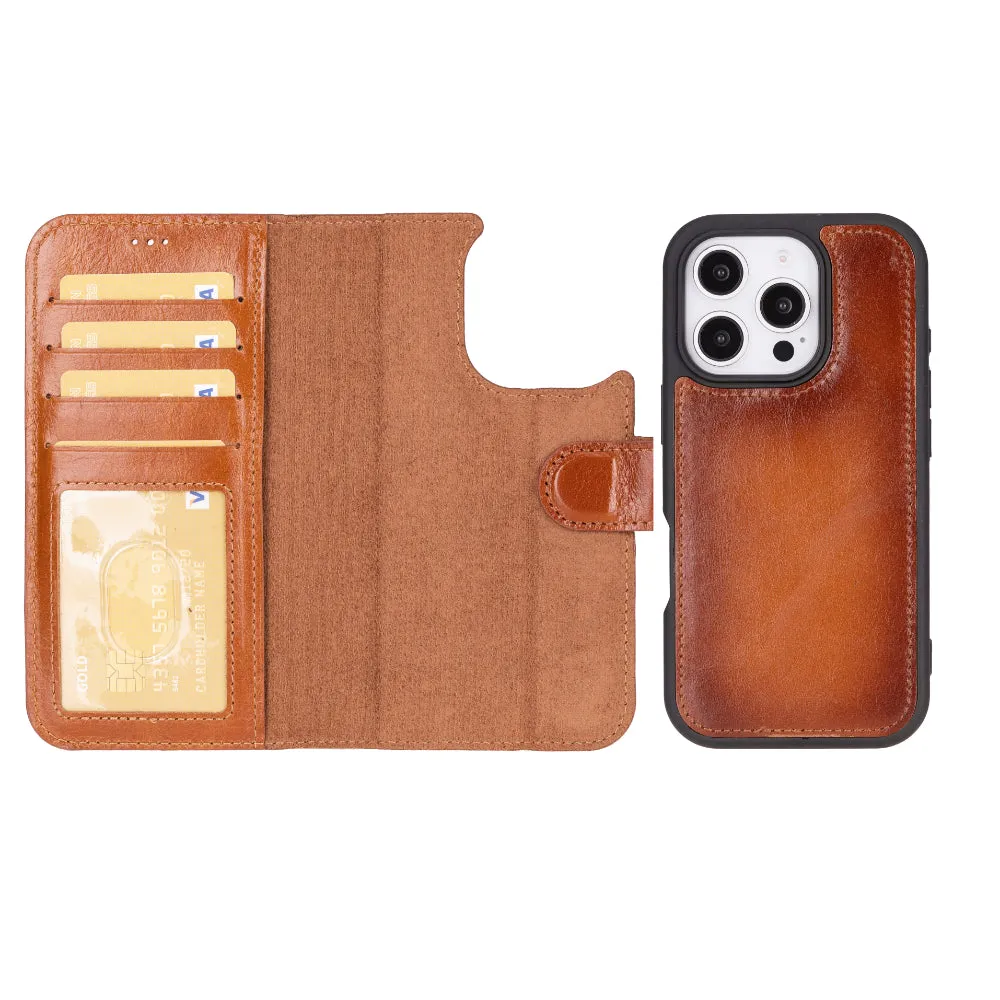Magic  Detachable Genuine Leather Case