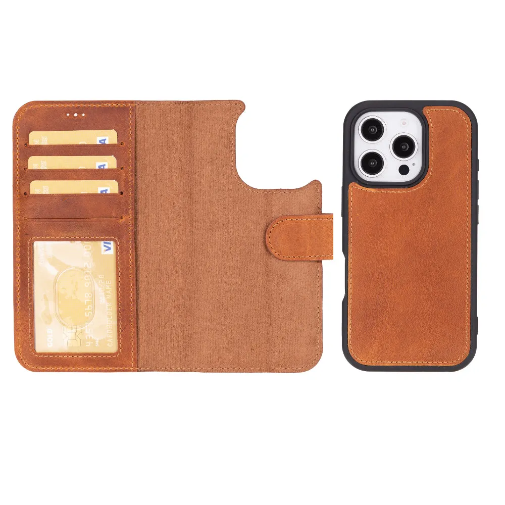 Magic  Detachable Genuine Leather Case
