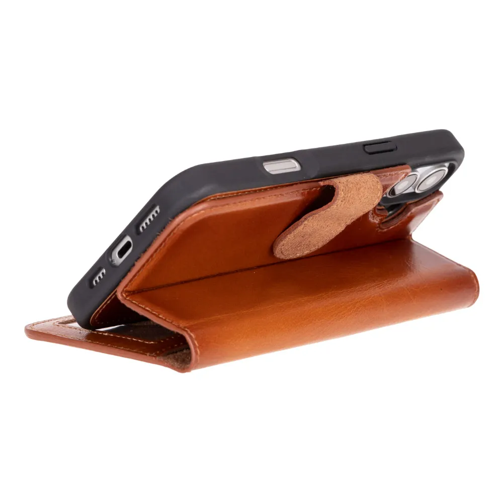 Magic  Detachable Genuine Leather Case