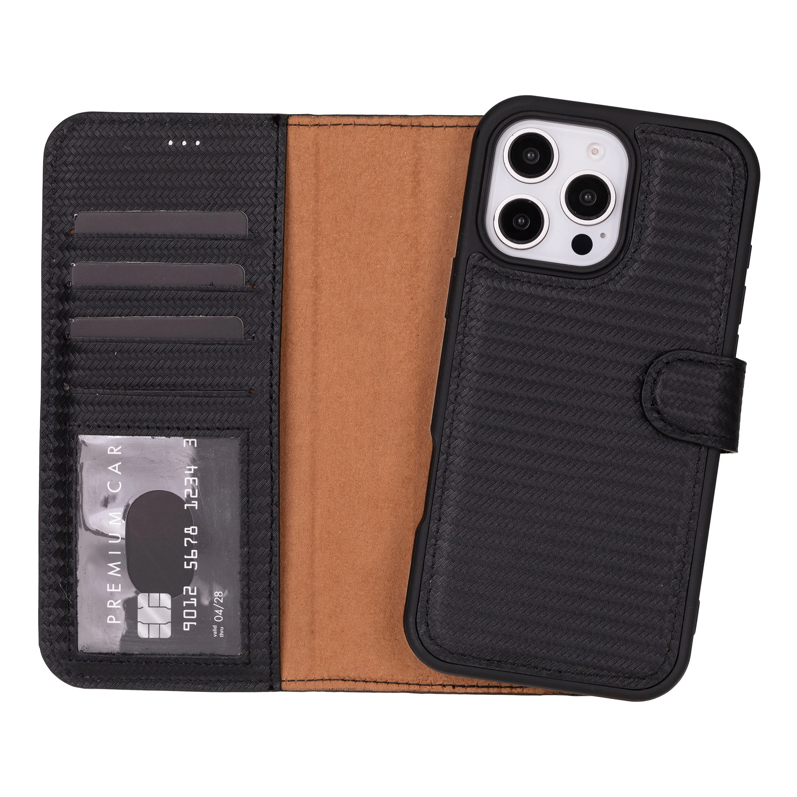 Magic  Detachable Genuine Leather Case