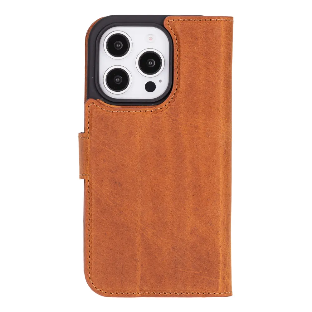 Magic  Detachable Genuine Leather Case