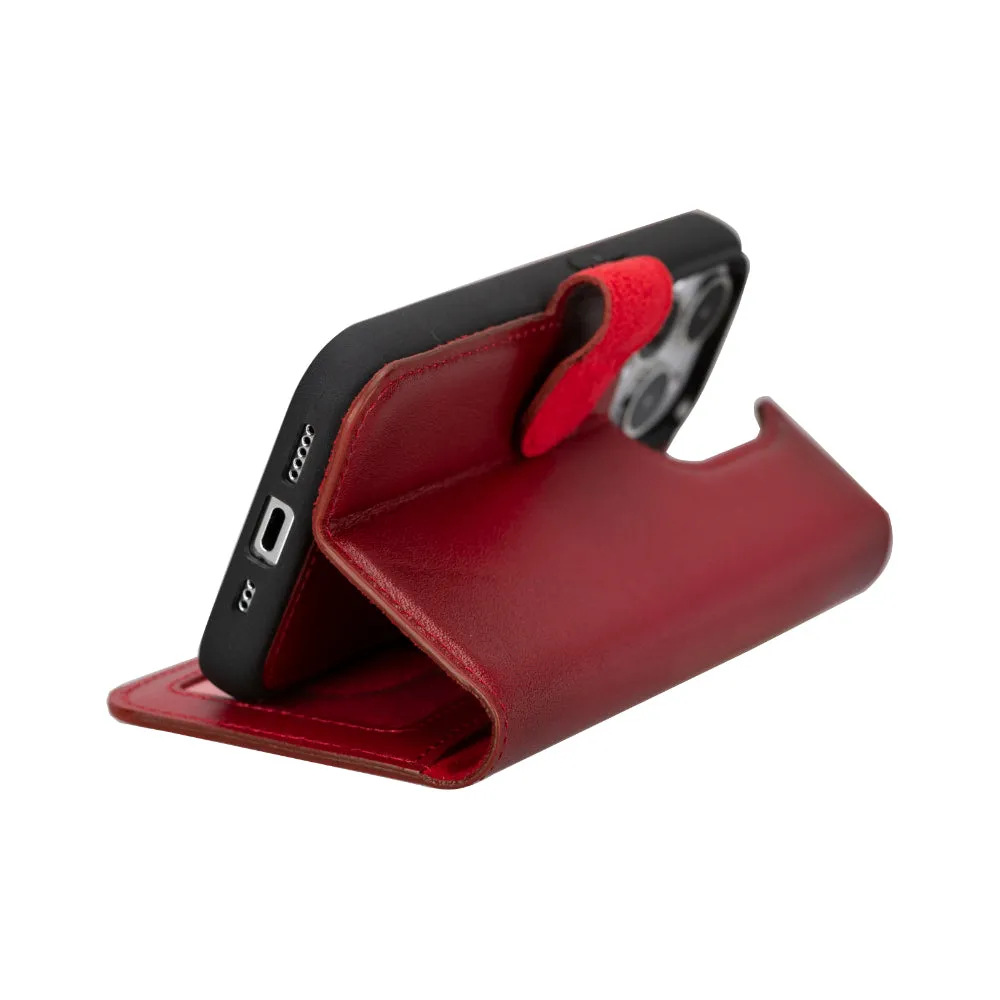 Magic  Detachable Genuine Leather Case
